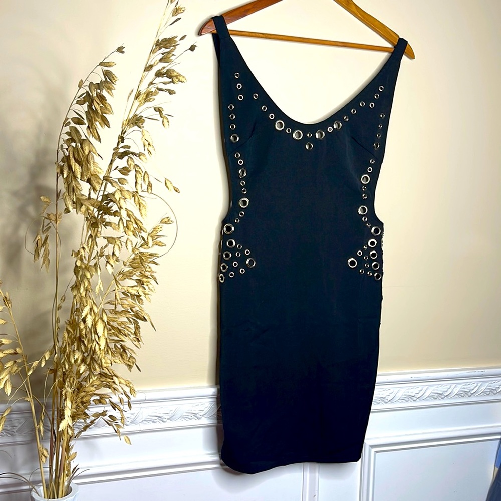 Rehab Open Back Studded Dress